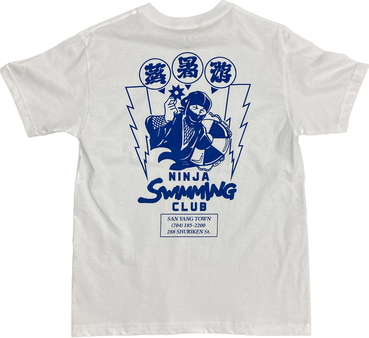 NINJA SWIMMING CLUB TEE(blue)