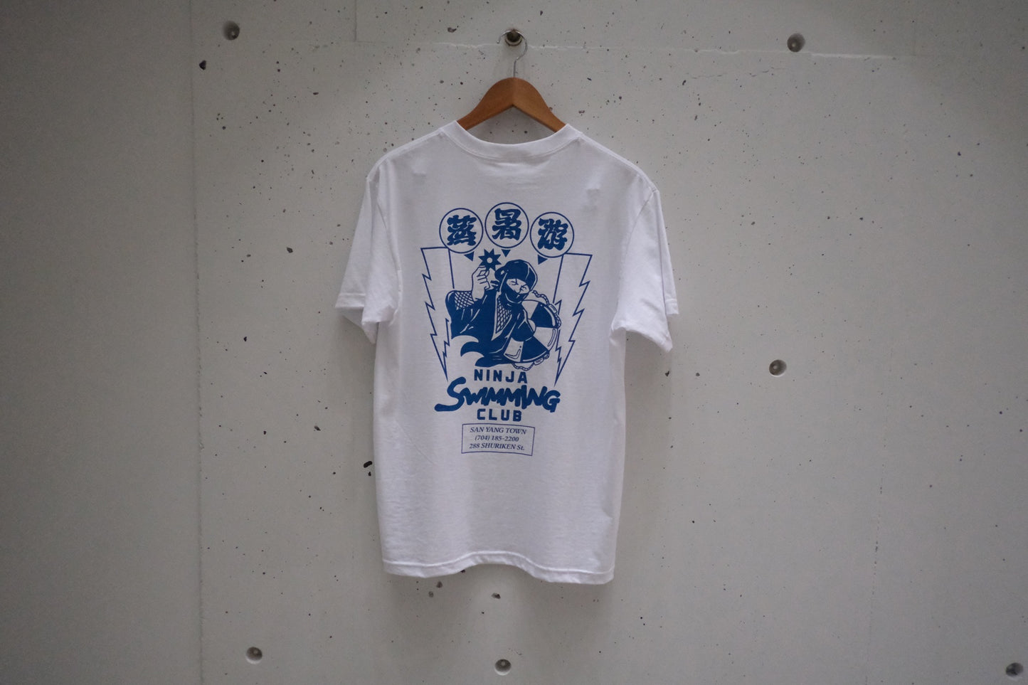 NINJA SWIMMING CLUB TEE(blue)