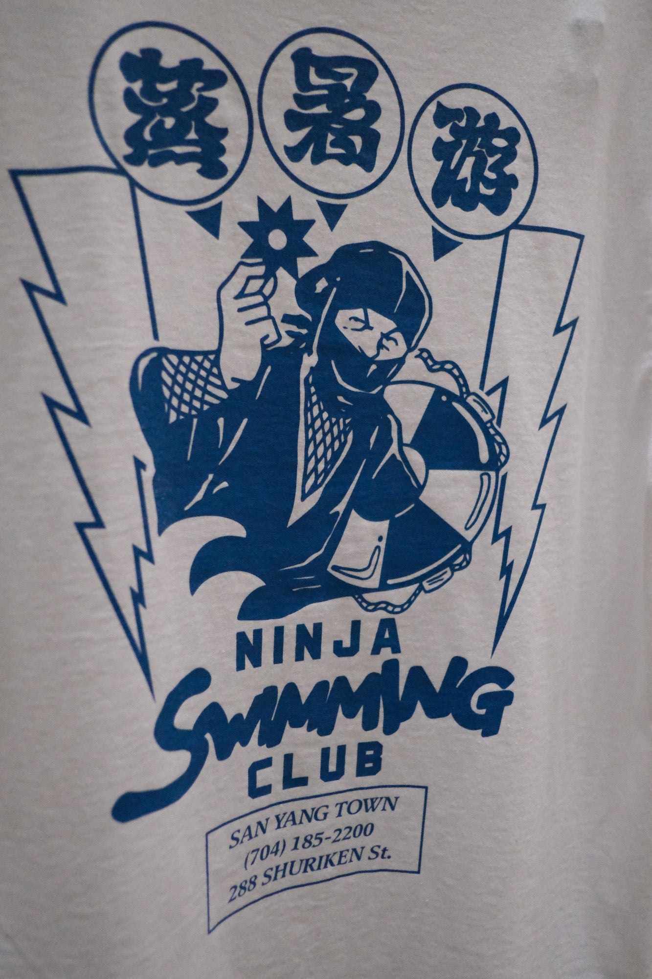 NINJA SWIMMING CLUB TEE(blue)