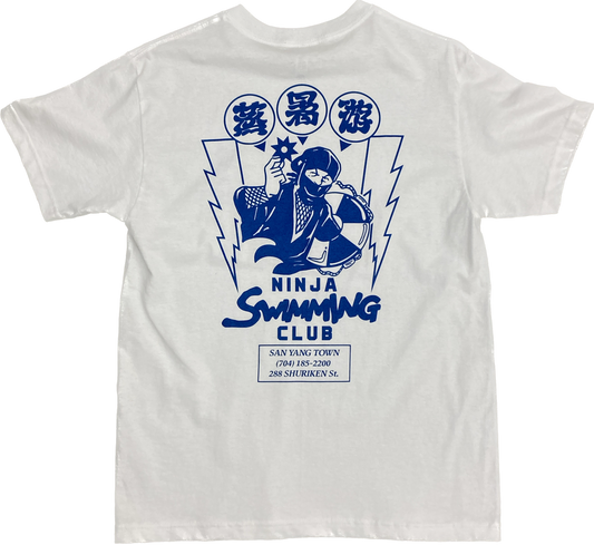 NINJA SWIMMING CLUB TEE(blue)